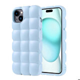 iPhone 15 Plus Kılıf Parlak Esnek Silikon Dom Dom Kapak