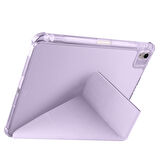 iPad Air 11 2025 M3 Kılıf ​İNC Tri Folding Kalem Bölmeli Standlı Kılıf - Mavi