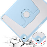 iPad Air 13 2025 M3 Kılıf ​EFFX Termik Kalem Bölmeli Dönebilen Standlı Kılıf - Koyu Yeşil