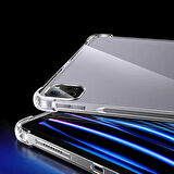 iPad Pro 13 2024 Kılıf Uyumlu ​BLT Tablet Nitro Anti Shock Silikon Kapak-Şeffaf