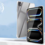 iPad Pro 13 2024 Kılıf Uyumlu ​BLT Tablet Nitro Anti Shock Silikon Kapak-Şeffaf