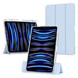 ​iPad Air 11 2024 Kılıf Magnetik Ayrılabilen AiHTTgli Uyumlu ​İNC Sliding Tablet Kılıfı-Açık Yeşil