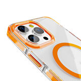 Apple iPhone 14 Pro Kılıf Magsafe Şarj Özellikli Airbagli Takılabilir Askı Aparatlı Zore Nana Kapak-Pembe