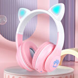 Zore STN-28 Pro Kedi Kulaklı Tasarımlı RGB Işıklı Bluetooth Kulaklık