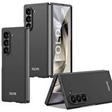 Galaxy Z Fold 6 Kılıf Zore Sert Kıpta Kapak-Siyah