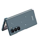 Galaxy Z Fold 6 Kılıf Zore Sert Kıpta Kapak-Mavi