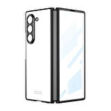 Galaxy Z Fold 6 Kılıf Zore Full Camlı Kıpta Kapak-Siyah