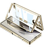 Galaxy Z Fold 6 Kılıf Zore Full Camlı Kıpta Kapak-Gold