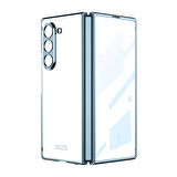 Galaxy Z Fold 6 Kılıf Zore Full Camlı Kıpta Kapak-Mavi