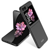 Galaxy Z Flip 6 Kılıf Zore Sert Kıpta Kapak-Siyah