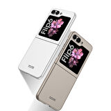 Galaxy Z Flip 6 Kılıf Zore Sert Kıpta Kapak-Gri