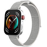 Huawei Watch Fit 3 Zore KRD-03 Hasır Kordon-Beyaz