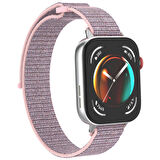 Huawei Watch Fit 3 Zore KRD-03 Hasır Kordon-Beyaz