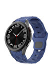 Galaxy Watch 6 40mm Krd-116 20mm Futbol Desenli Spor Tasarımlı Silikon Kordon-beyaz
