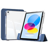 iPad 11.Nesil 2025 Kılıf Magnetik Ayrılabilen Airbagli ​ALT Sliding Tablet Kılıfı - Siyah