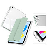 iPad 11.Nesil 2025 Kılıf Magnetik Ayrılabilen Airbagli ​ARTH Sliding Tablet Kılıfı - Lavender