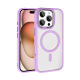 iPhone 16 Pro Kılıf Wireless Şarj Özellikli Casen Krom Magsafe Silikon Kılıf