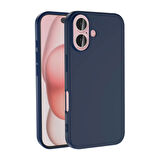 Apple iPhone 16 Plus Kılıf Zore LSR Lansman Kapak-Lacivert