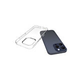 Apple iPhone 16 Pro Kılıf Zore Süper Silikon Kapak-Şeffaf