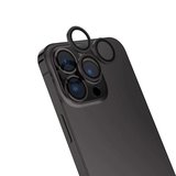 iPhone 16 Pro Max ​MKST CL-15 Parmak İzi Bırakmayan Anti-Reflective Kamera Lens Koruyucu-Siyah