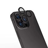 Apple iPhone 16 Pro Zore CL-15 Parmak İzi Bırakmayan Anti-Reflective Kamera Lens Koruyucu-Gri