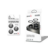 Apple iPhone 16 Pro Max Zore CL-12 Premium Safir Parmak İzi Bırakmayan Anti-Reflective Kamera Lens K