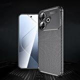 Xiaomi Redmi 13 4G Kılıf Zore Negro Silikon Kapak-Siyah