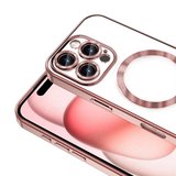iPhone 16 Pro Max Kılıf Kamera Korumalı Magsafe Wireless Şarj Özellikli NRTK Demre Kapak - Gümüş