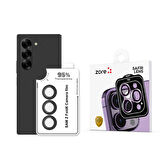 Galaxy Z Fold 6 Zore CL-11 Safir Parmak İzi Bırakmayan Anti-Reflective Kamera Lens Koruyucu-Siyah