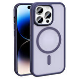 iPhone 14 Pro Kılıf Magsafe Şarj Özellikli Mat Arka Yüzey Sio Kapak