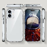 iPhone 16 Plus Kılıf AirBagli Şeffaf Zore İncek Kapak-Şeffaf