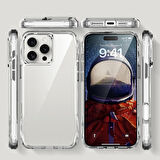 iPhone 16 Pro Max Kılıf AirBagli Şeffaf Zore İncek Kapak-Şeffaf