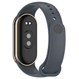 Xiaomi Mi Band 9 Serisi Klasik Kordon Silikon Strap Kayış-Koyu Yeşil