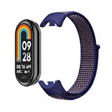 Xiaomi Mi Band 9 Zore KRD-03 Hasır Kordon-Beyaz