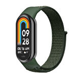 Xiaomi Mi Band 8 Zore KRD-03 Hasır Kordon-Yeşil