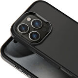 Apple iPhone 16 Pro Kılıf Magsafe Şarj Özellikli Parlak Kamera Çerçeveli Zore Kost Kapak-Siyah