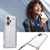 Xiaomi Redmi Note 13 Pro Plus 5G Uyumlu Kılıf Airbagli Takılabilir Askı Aparatlı Zore Snap Silikon K