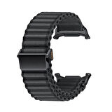 ​​Galaxy Watch Ultra 47mm Zore KRD-120 Naylon Kumaş Hasır Örgülü Kordon-Yeşil