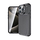 iPhone 16 Pro Uyumlu Zore Negro Silikon Kapak-Siyah