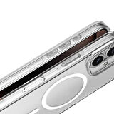 iPhone 16 Kılıf Magsafe Şarj Özellikli Kamera Korumalı Zore Kripto Kapak-Şeffaf