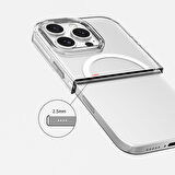 iPhone 16 Pro Max Kılıf Magsafe Şarj Özellikli Kamera Korumalı Zore Kripto Kapak-Şeffaf