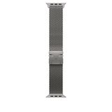Apple Watch 42mm Zore KRD-121 Metal Hasır Kordon-Gümüş