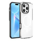 iPhone 16 Pro Max Kılıf Magsafe Şarj Özellikli Çıkarılabilir Arka Yüzeyli NRTK Polar Kapak-Siyah