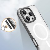 iPhone 16 Pro Max Kılıf Magsafe Şarj Özellikli Çıkarılabilir Arka Yüzeyli NRTK Polar Kapak-Siyah