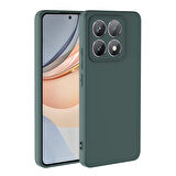 Xiaomi 14T Pro Uyumlu Kılıf Zore Mara Lansman Kapak-Koyu Yeşil