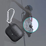Air Pods 4 Kılıf Zore Airbag 03 Silikon-Siyah