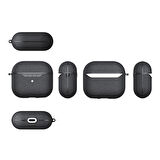 Air Pods 4 Kılıf Zore Airbag 03 Silikon-Siyah