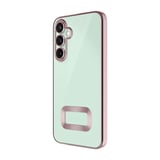 Galaxy A16 Uyumlu Kılıf Kamera Korumalı Logo Gösteren MKST Omega Kapak-Lila