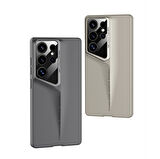Galaxy S25 Ultra Uyumlu Kılıf Ultra İnce Kamera Korumalı Sert Rubber Zore Procase Kapak-Gold