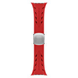 Apple Watch Ultra 49mm KRD-127 Metal Tokalı Silikon Kordon-Siyah